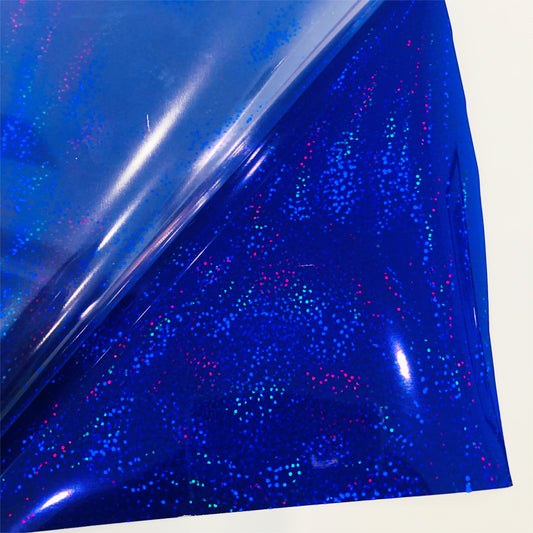 holographic sparkle blue adhesive vinyl