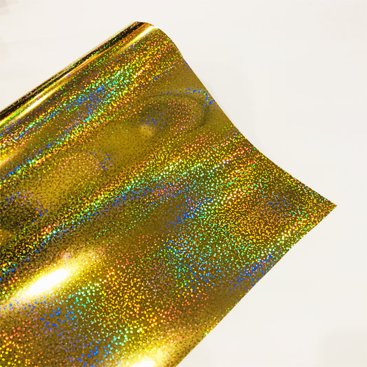 holographic sparkle gold adhesive vinyl