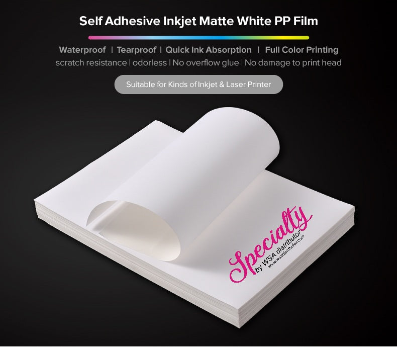 printable white matte waterproof