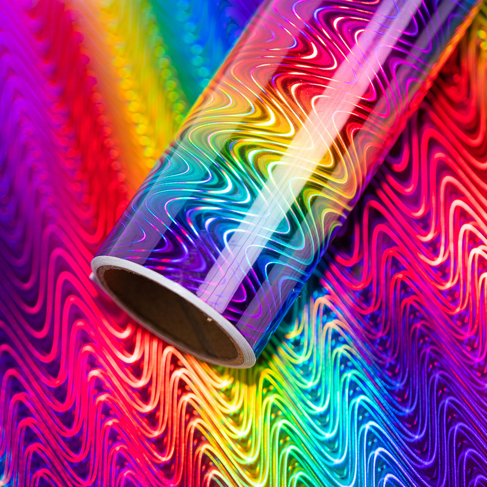 rainbow waves adhesive vinyl