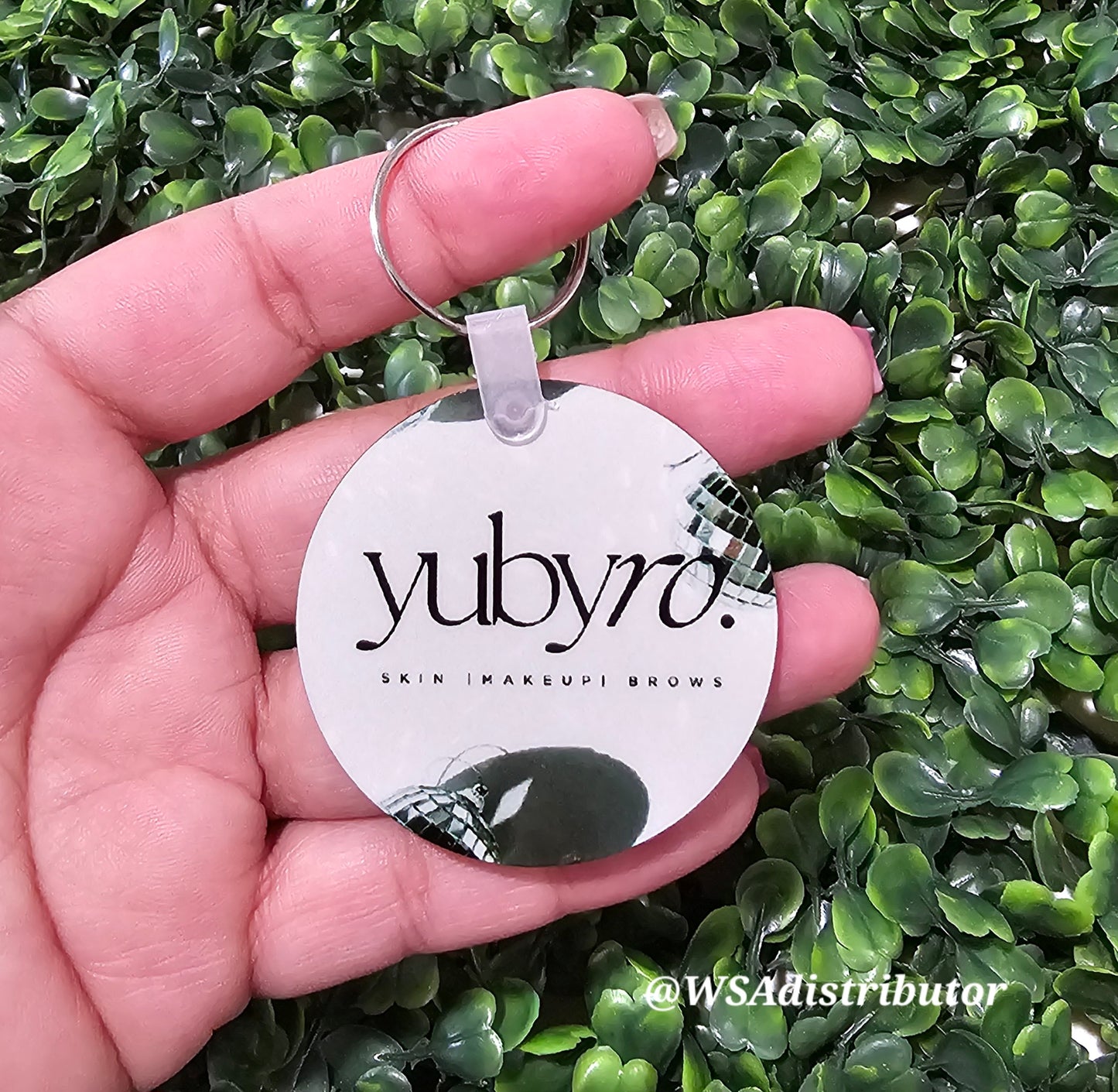 Sublimation circle MDF Blank Double-sided Keychains