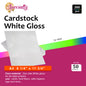 50 cardstocks white gloss inkjet two side printing