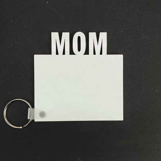 mom keychain MDF for sublimation