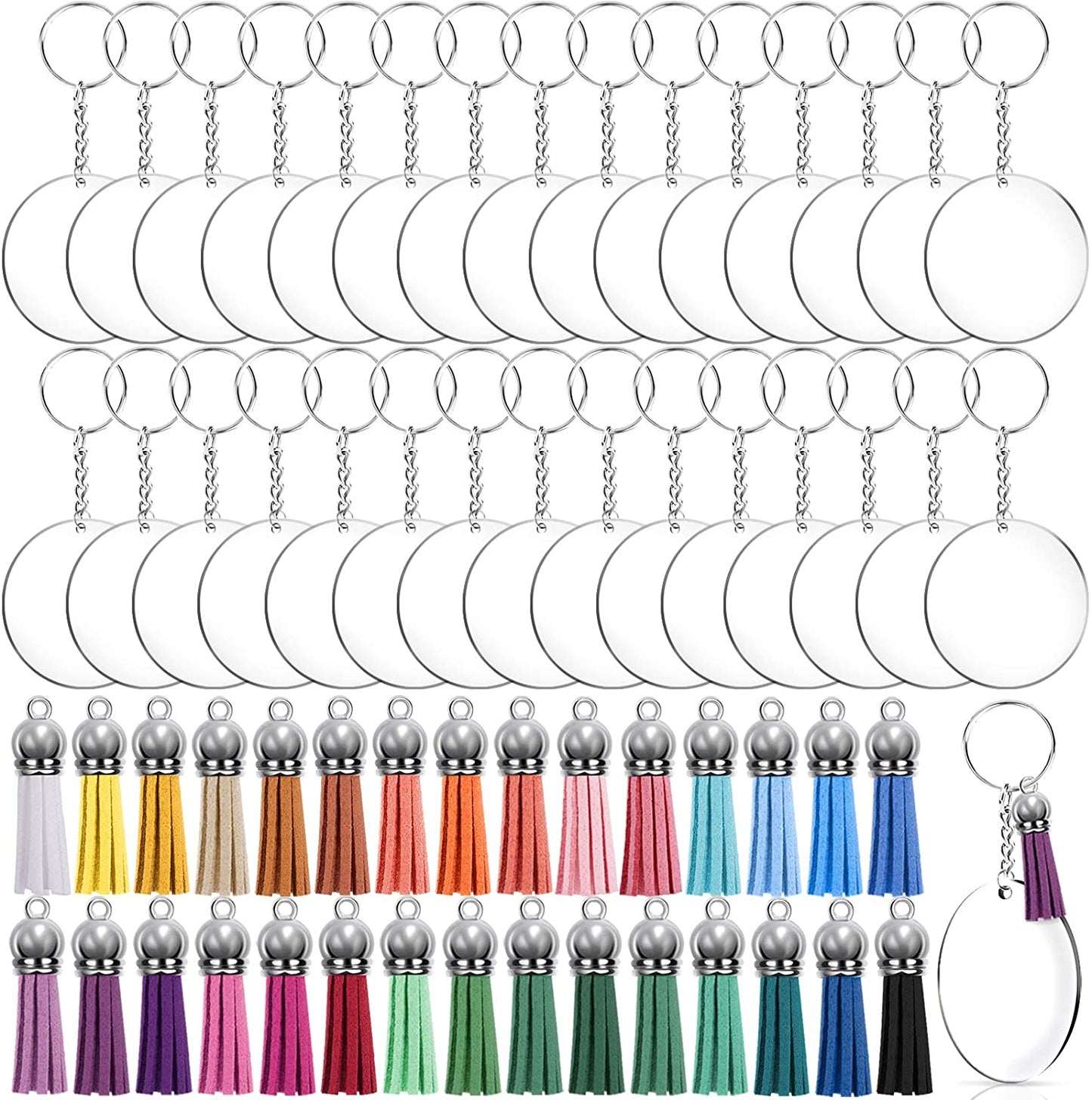 keychain set acrylic 2 inches