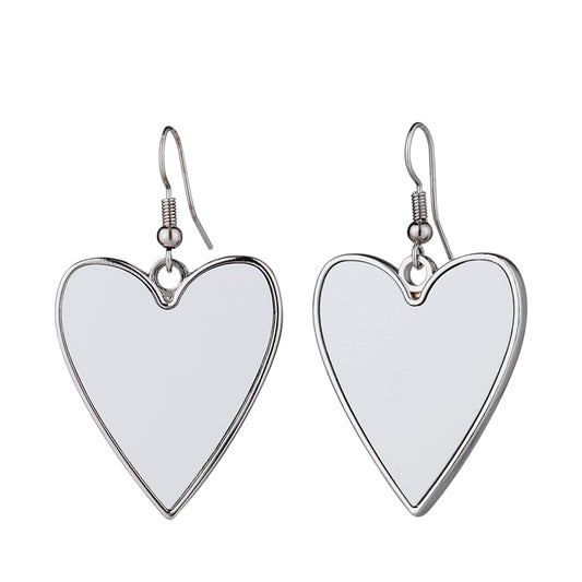 Sublimation Earring heart shape