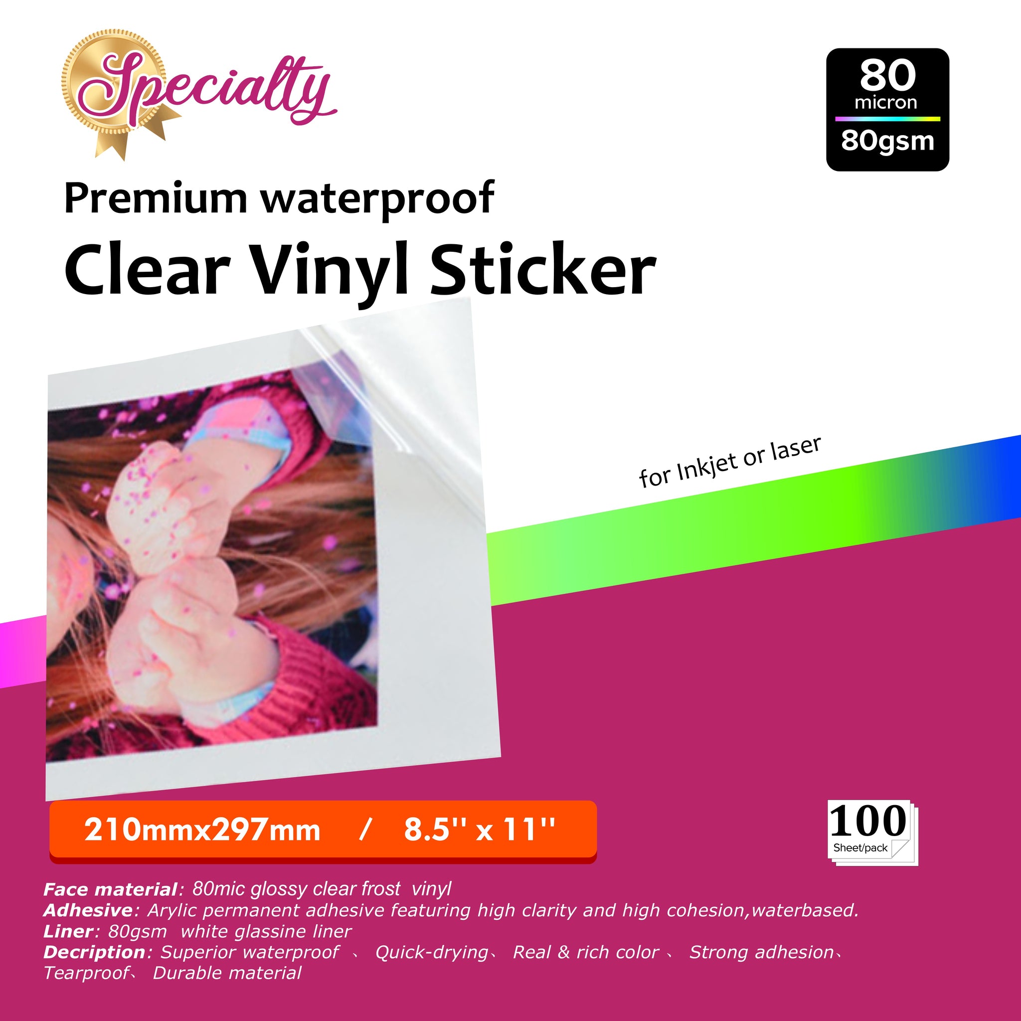 Printable clear vinyl sheets waterproof – WSA DISTRIBUTOR